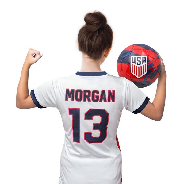 Icon Sports Officially Licensed U.S. Soccer 4 Star USWNT Girls Game Day Tee – Youth Soccer Shirt & Gear - Image 5